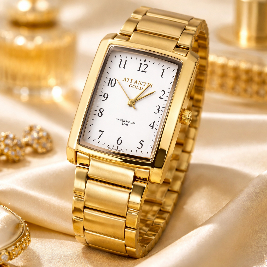 Dia dos Namorados/ Pai / Presente/ Relógio Atlantis Gold A Prova D