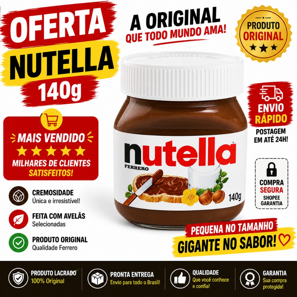 Nutella 3kg em Oferta | Shopee 2026