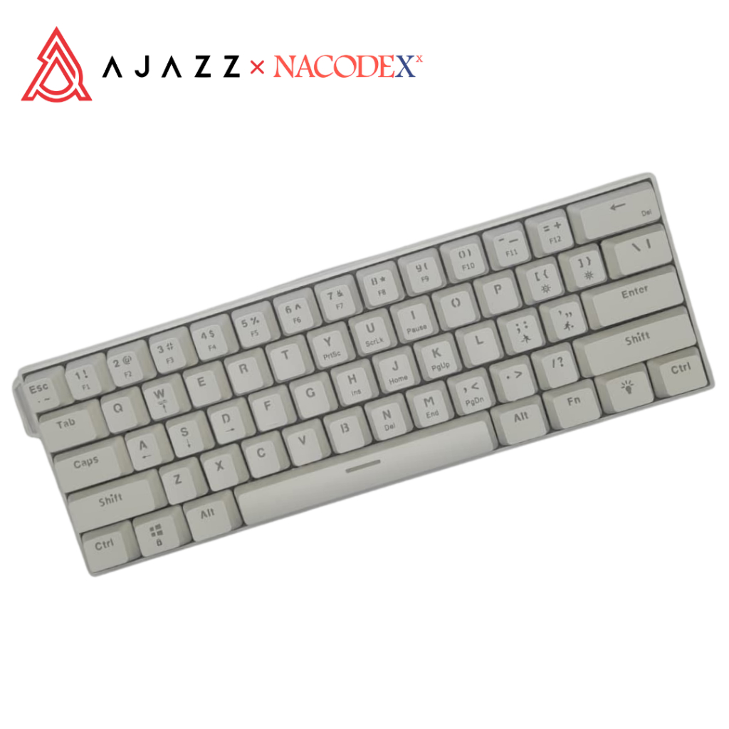 Teclado Mecânico AJAZZ x NACODEX NK61 com fio RGB 60% – Compacto