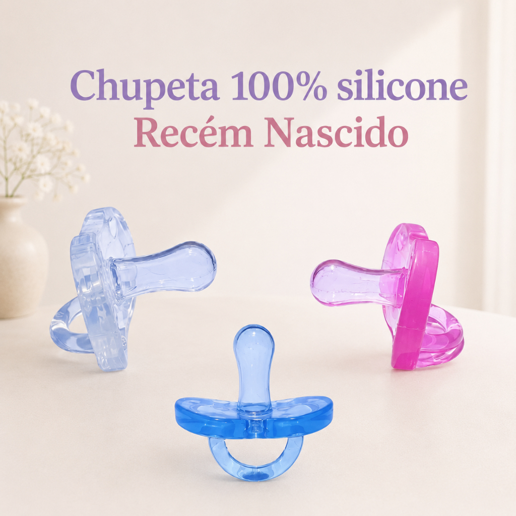 Chupeta Recém Nascido Comfort 100% silicone de 0 à 6 meses (0126/0127 ...