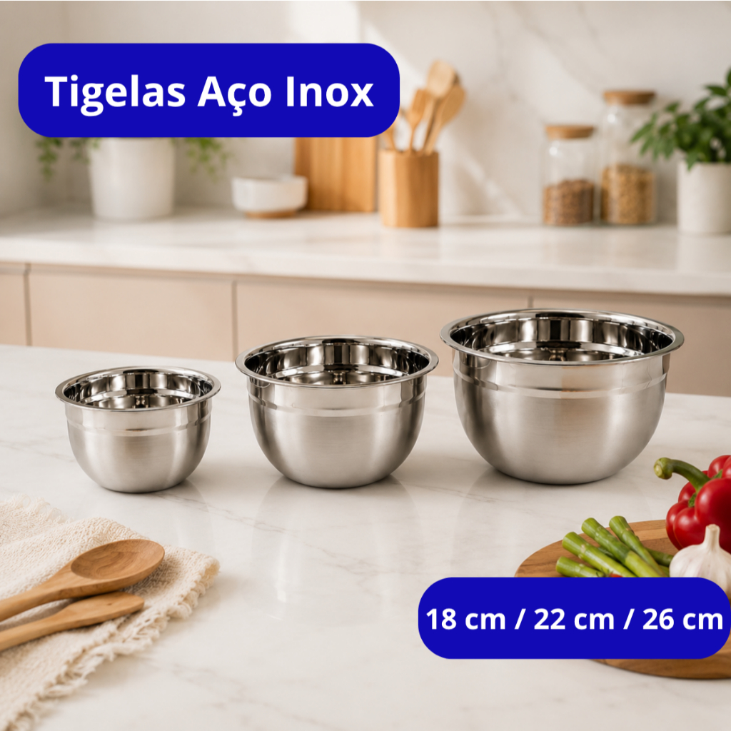 Kit Tigela Multiuso Profissional Bowl Grande Bacia Recipient
