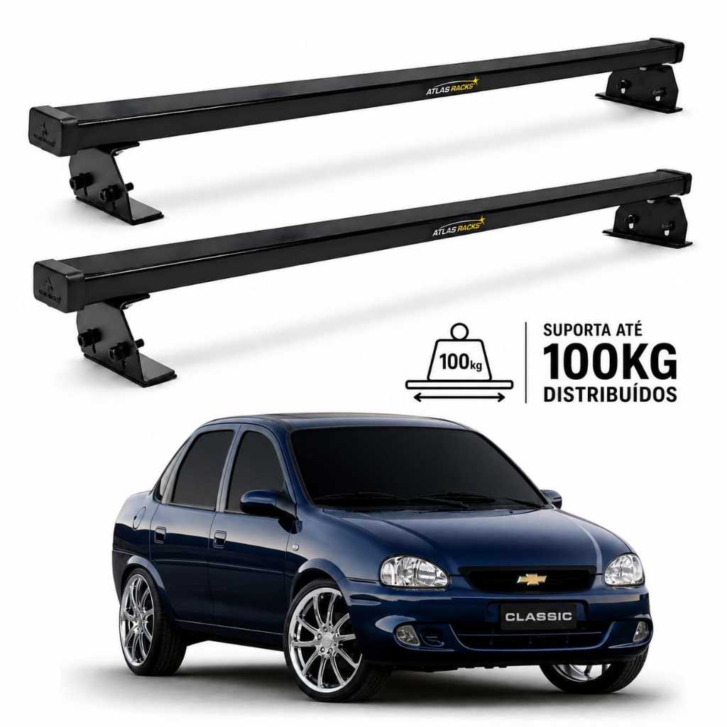 Rack De Teto Reforçado Atlas Corsa Classic 96-16 100kg | Shopee Brasil