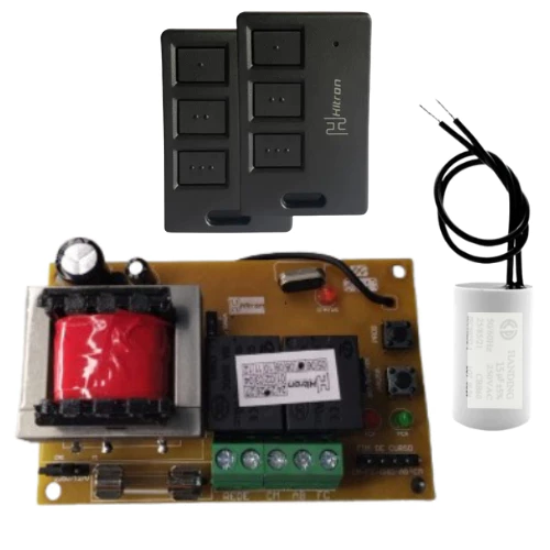 PLACA CENTRAL UNIVERSAL HITRON MOTOR PORTÃO ATÉ 1/3 HP GAREN PPA AGL SEG CODE LEARNING E ROLLING H12