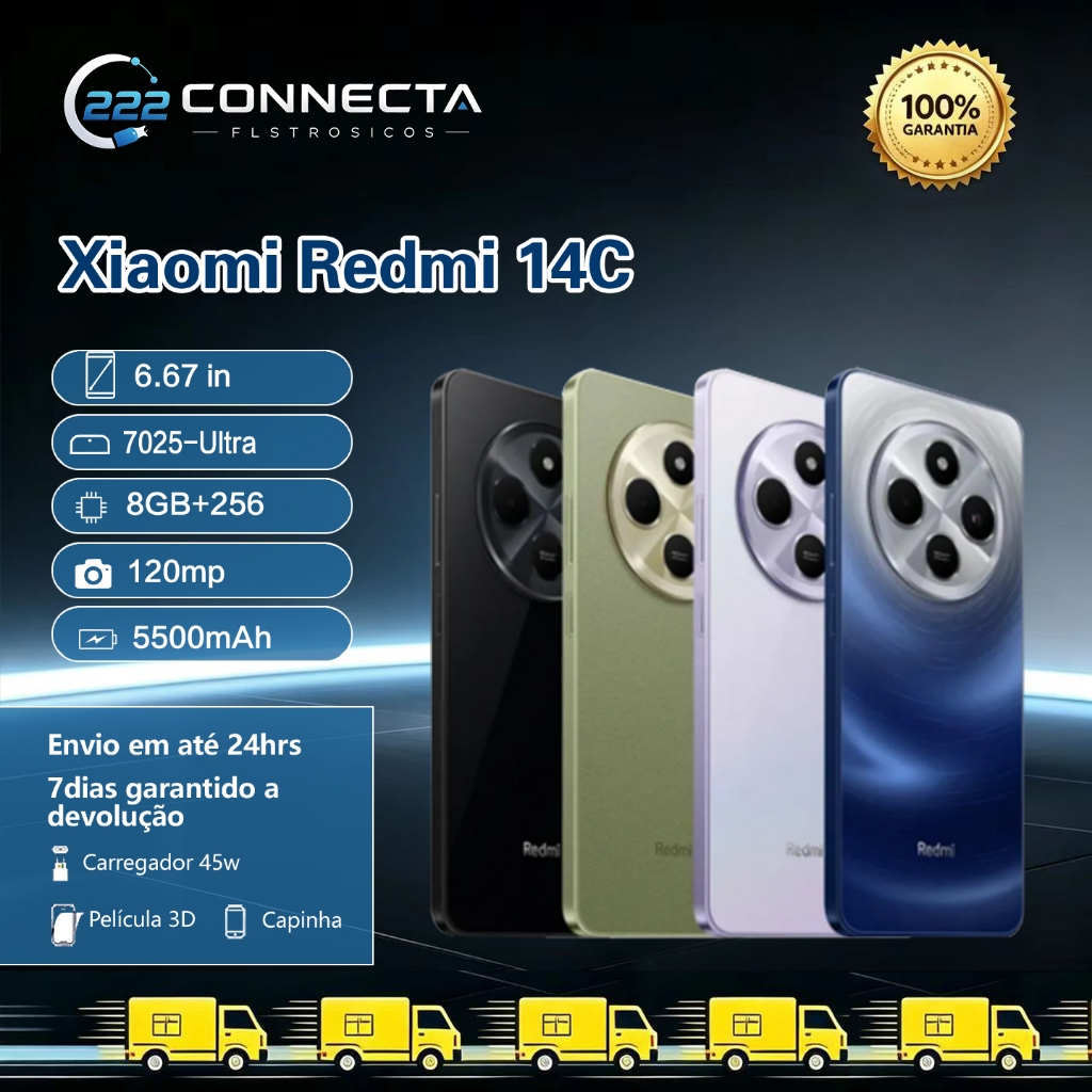 Celular Xiaomi Redmi 14C 256GB 8GB / 4GB Ram / 128GB 6GB / 4GB Ram