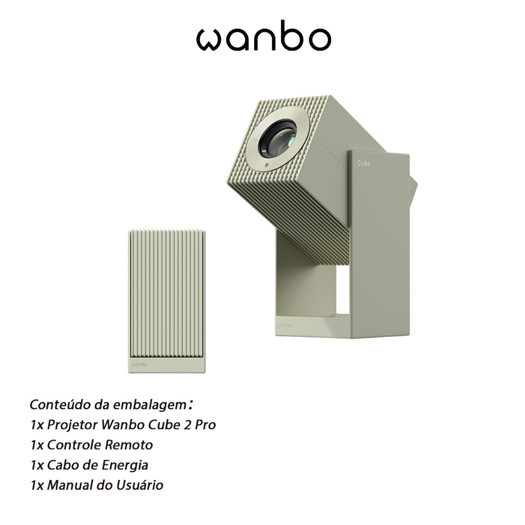 Projetor Portatil Inteligente Wanbo Cube 2 Pro Netflix Oficial