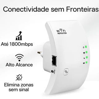 Extensor de Sinal Wi-Fi ARW 4001 300Mbps 2.4GHz Repetidor Wireless com Porta RJ45 Bivolt