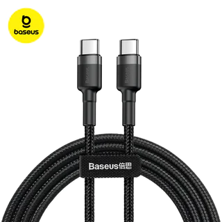 Cabo Turbo USB-C Tipo-C x USB-C Tipo-C Baseus Cafule 60w 1m iPhone 15 /16/17 e Android