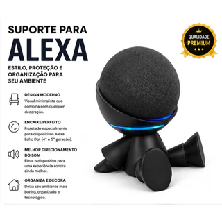 Suporte para Echo Dot 4 e 5 – Alexa Robô Sentado com Traje Espacial | Base Decorativa e Funcional