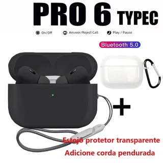 Fone De Ouvido AiPod pro 6 Bluetooth Sem Fio Com Microfone Fones esportivos Adequado
