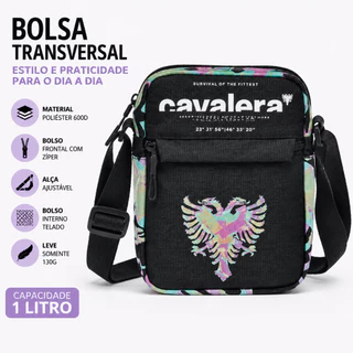 Bolsa Transversal Cavalera Shoulder Bag Pochete Resistente