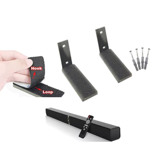 Suporte de Parede painel Universal para SoundBar, caixa de Som vertical, parafusado, fixação velcro Sound Bar