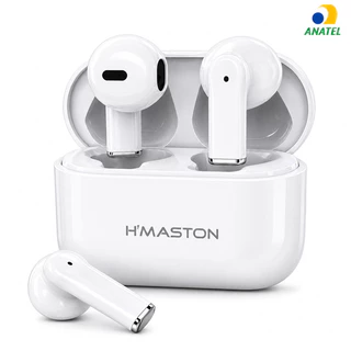 Fone de Ouvido Bluetooth 5.4 Sem Fio TWS com Cancelamento de Ruído e Microfone para Android e iPhone H’Maston F917