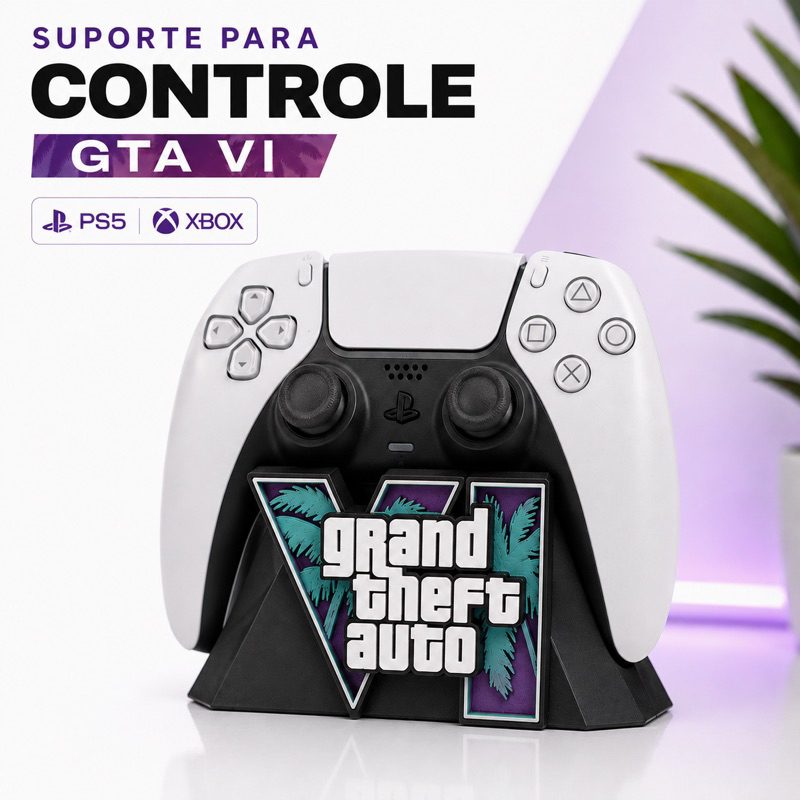 Suporte GTA VI Controle PS5 DualSense Xbox Series