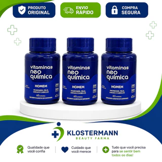Kit 3 Suplemento Vitamina Homem 60 Cpr - Neo Química
