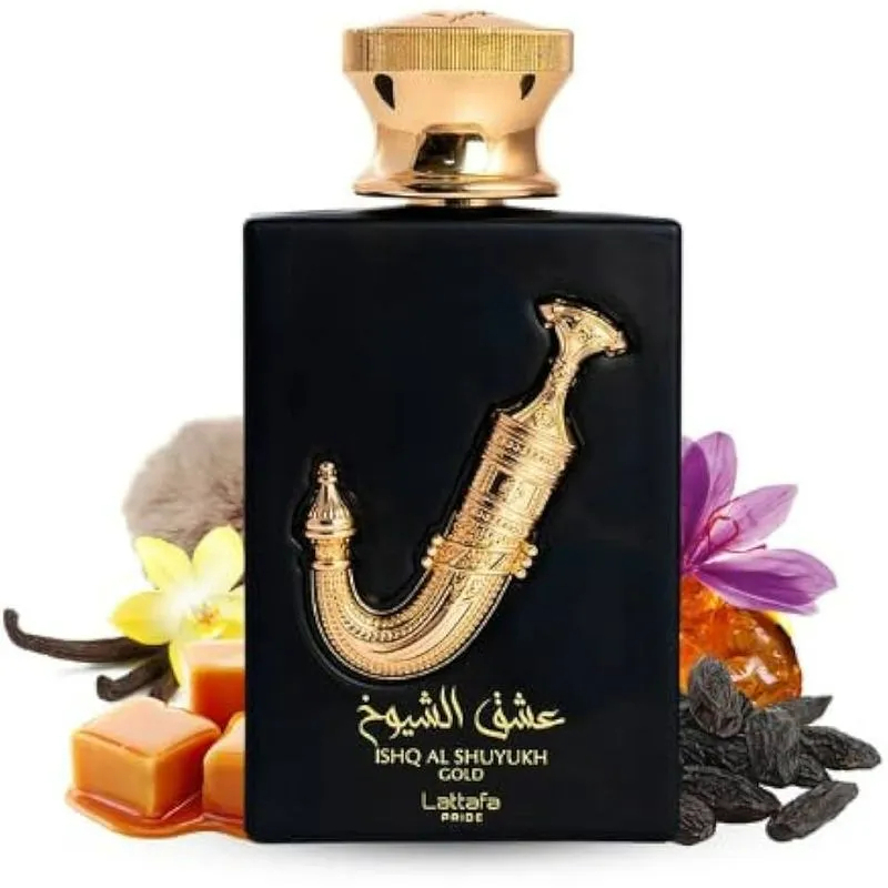 Perfume Ishq Al Shuyukh Gold Eau de Parfum Unissex 100ml Dubai Recomendação Real