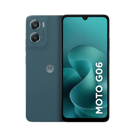 Smartphone Motorola Moto G06 128GB 4G LTE 12GB RAM Boost Câmera 50MP Tela 6.9   Azul Marinho