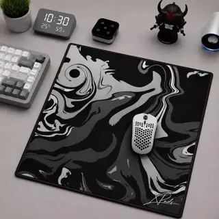 Mouse Pad Gamer Speed Profissional 40x40 Antiderrapante XPads Anime Oriental Katana Abstrato Borda Costurada
