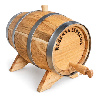 BARRIL/COROTE/TONEL AMBURANA 3 LITROS CACHAÇA/PINGA/WHISKY/VINHO/GIM.