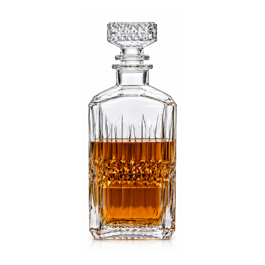Licoreira De Vidro Quadrada Mimo Style Bred Para Whisky 500ml
