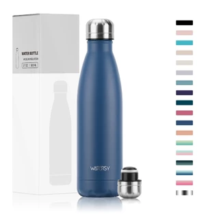 WATERSY Garrafa Térmica Inox 500ml Cola 24h Fria 12h Quente Sem BPA Antivazamento Academia Esporte