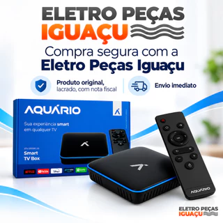 Smart Tv Box Aquario 4k Stv 2000 Plus 16gb Transforma Tv Tubo Em Smart Wifi Android Homologado Anatel Original