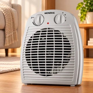 Aquecedor de Ar Mondial A-08 1500W 220V Termoventilador 2 Níveis Cinza
