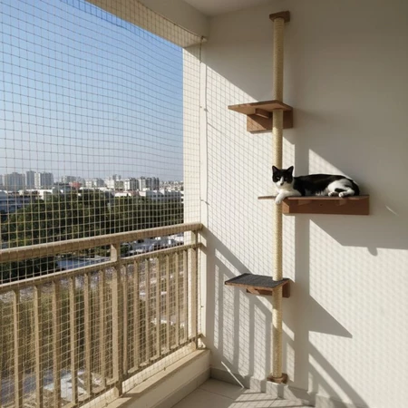 Torre Arranhador para Gatos 1.80m com Carpete e Prateleiras - Arranhador de Carpete 