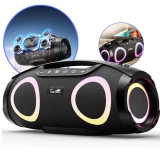 Caixa De Som Super Potente 300w Bluetooth  Boombox Graves Bass  Boost Graves Potentes Aprova De Agua e Poeira IPX4 em Oferta na Shopee