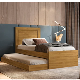 Bicama De Solteiro Luara Com Auxiliar Moderna Com 2 Colchões Qualidade D20 em Oferta na Shopee