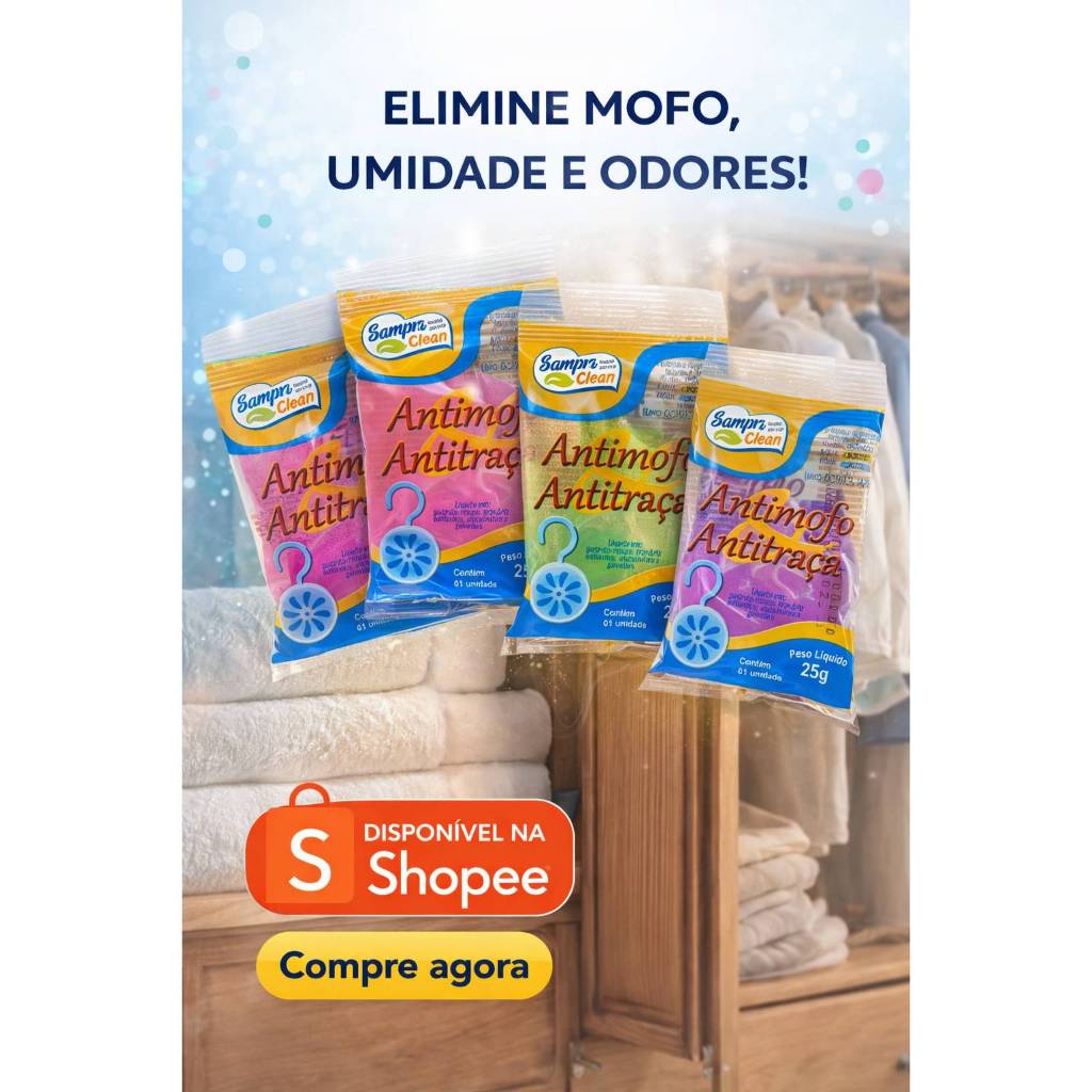 Antimofo Antitraça 25g para Armário Guarda-Roupas Gavetas – Elimina ...
