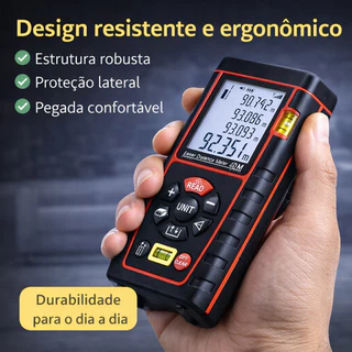 Trena Laser Digital 40m Medidor de Distância Alta Precisão Nível Digital LCD