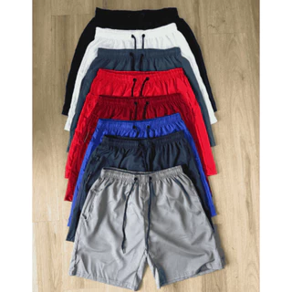 Kit 2 Shorts Bermuda Masculino Liso Tactel Masculina Bolso Academia Praia Shorts Corrida Crossfit