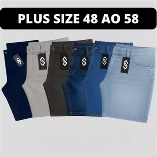 Kit 6 Bermudas Sarja E Jeans Masculina Plus Size Exg 48 Ao 58 Grande