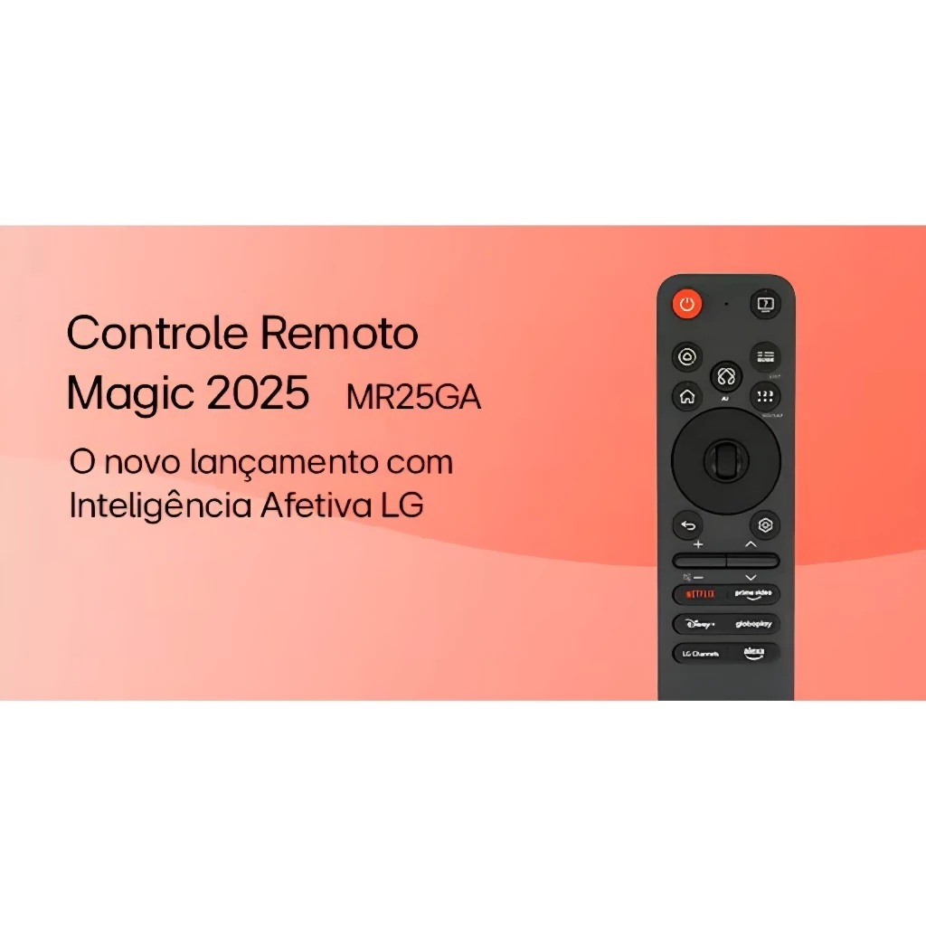 Controle Remoto LG ORIGINAL Magic Remote MR25 (MR25GA) Comandos de Voz ...