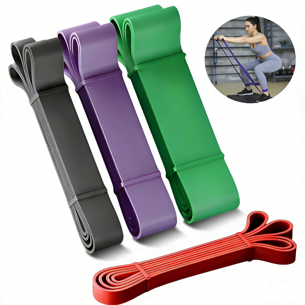 Kit Super Band 4 Intensidades Elástico Extensor 208cm para Treino ...