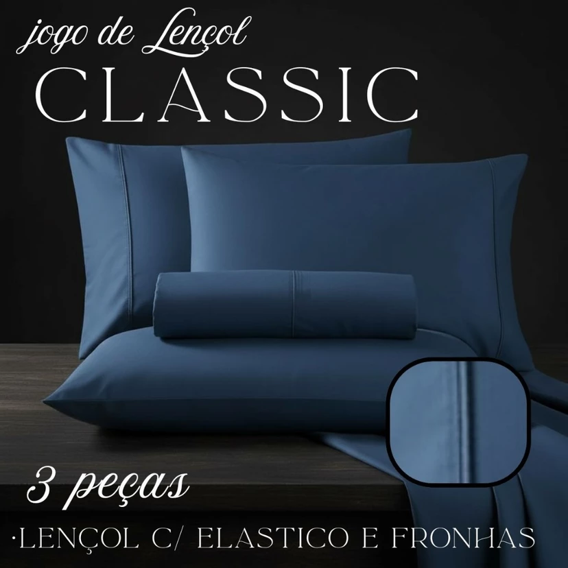 Kit jogo de Lençol Classic(oferta Relampãgo)