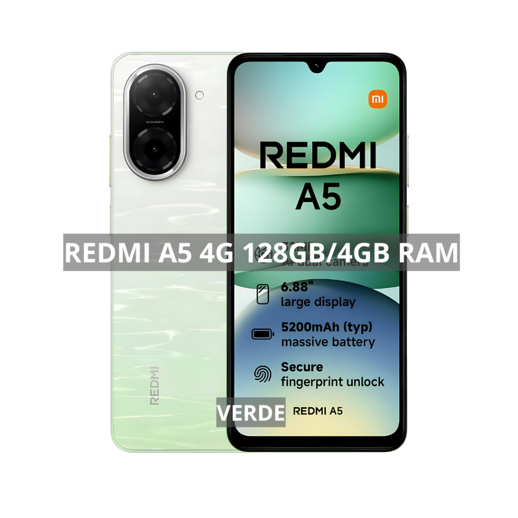 Xiaomi Redmi A5 Versão Global,Câmera 32MP, Novo-Lacrado 128GB+4GB