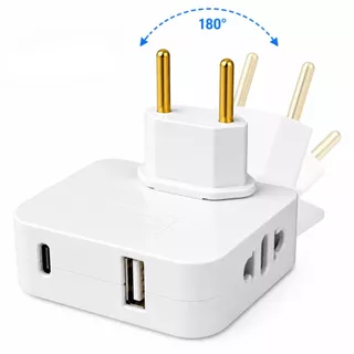 Adaptador Articulado Benjamin 180° com USB-C