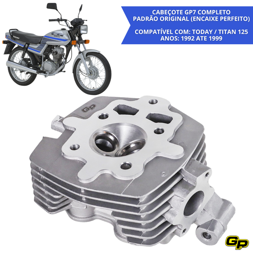 Cabeçote Motor CG 125 Titan Today 1992 1993 1994 1995 1996 1997