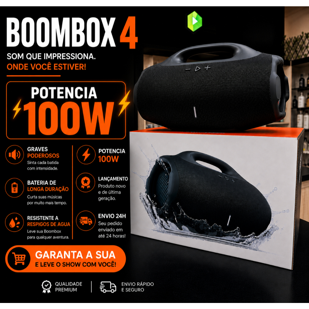 Caixa de Som Kapbom Ka-8518 em Promoção na Shopee Brasil 2026