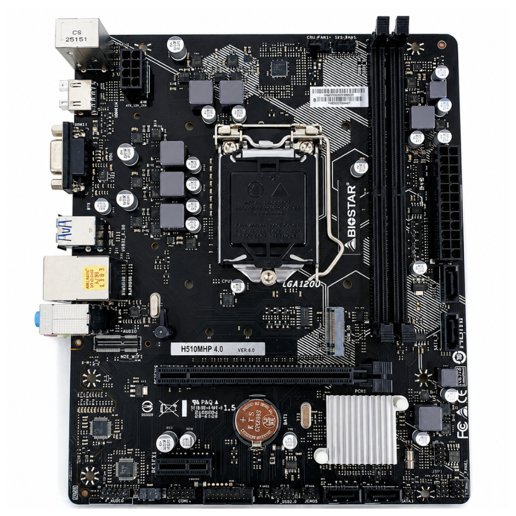 Placa Mãe H510MHP 4.0 Biostar - DDR4 até 64GB / LGA 1200 / Intel H510 ...
