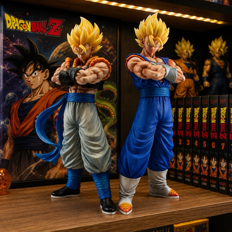 Action Figure Vegetto E Gogeta 29Cm Dragon Ball Z Com Duas Cabeças