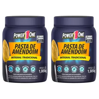 Kit 02 Pastas Amendoim Integral Zero 1,005kg - Power1One