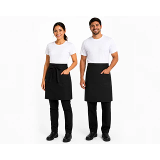 Kit 5 Aventais Saia Oxford com Bolso Frontal | Cozinha, Restaurante e Garçom