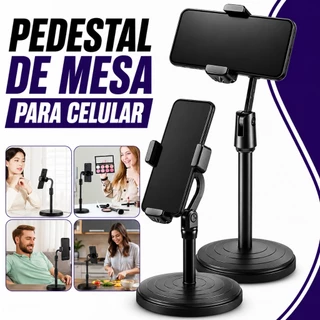 Suporte De Celular Tripé Para Mesa Ideal Para Gravação de Vídeos Ajustável 360° Pedestal