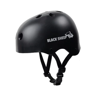 Capacete Black Sheep Profissional Skate Patins Bike Patinete Preto