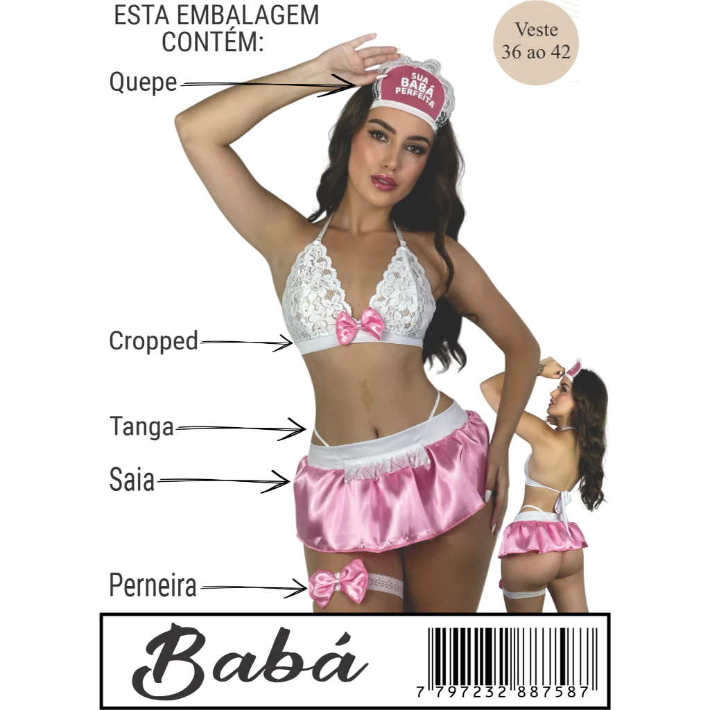 Mini Lencería Erótica con Braguitas - Conjunto de Lencería Sexy Completo Moda Femenina