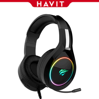 Headset Gamer HAVIT H2232d Fone De Ouvido Com Fio cabo 2 P2 3.5mm, Modo Gamer com IA Drivers 50mm 7.1 Surroun