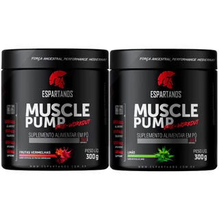 Pré Treino Muscle Pump Suplemento Pre Workout 300g - Espartanos