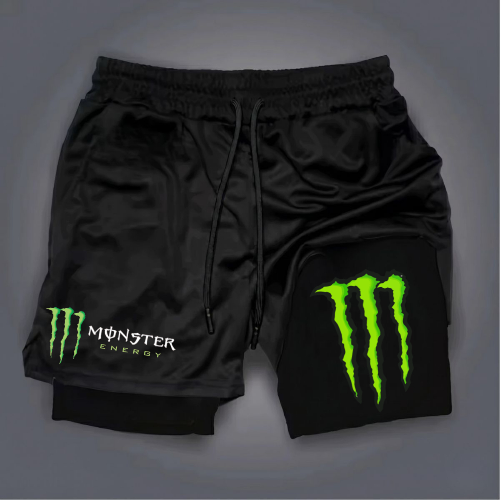 Shorts Kong Bermuda 2 em 1 Para Academia treino esporte academia dry fit compressão short dry